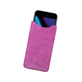 Ochranné puzdro na telefón z brúsenej kože ružové 4XL thumb